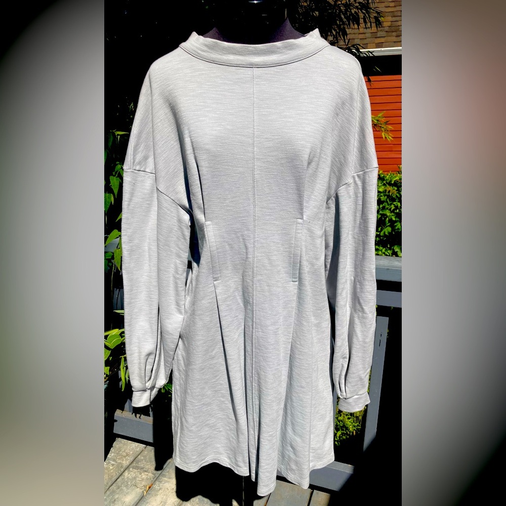 Gray Long Sleeve dress